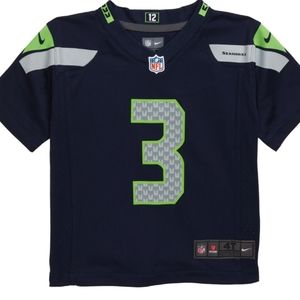 NFL Russell Wilson College Navy Seattle Seahawks Replica Player Jersey 4T